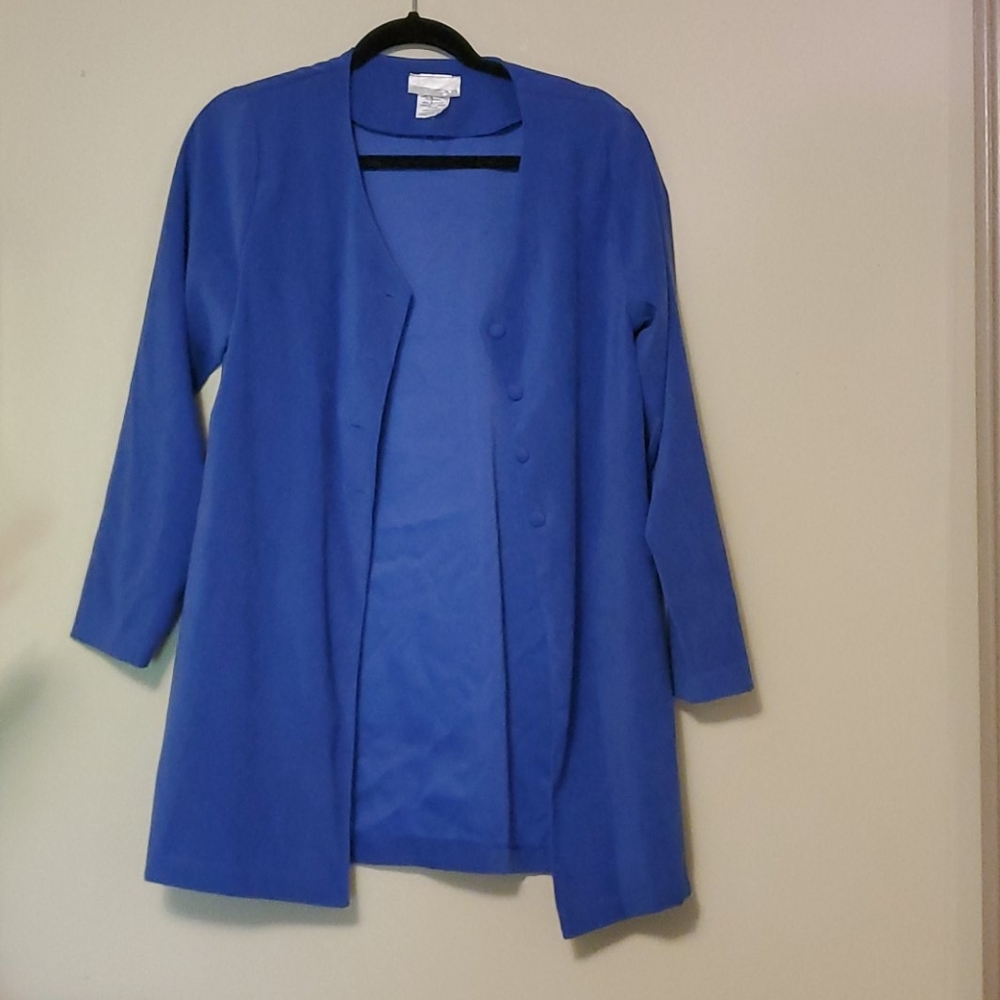 Beautiful bluish-purple long jacket/cardigan